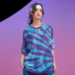 T-Shirt Oversize Bleu Violet